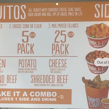 Roll Em Up Taquitos - Very simple speed ordering menu. - Tacos Near Me - Corona, California Roll Em Up Taquitos - Very simple speed ordering menu. - Tacos Near Me - Corona, California
