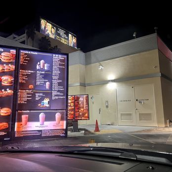 McDonald's - a menu on the front of a restaurant - Burgers Near Me - Encino, California