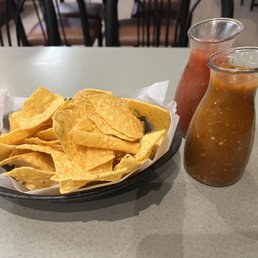 Complimentary chips and salsa