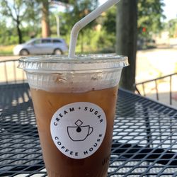 Cream + Sugar Coffeehouse - Cold brew + summer day = perfect!