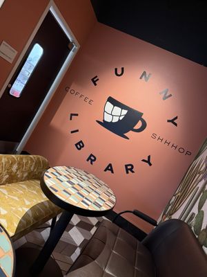 Funny Library Coffee Shop by null