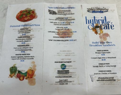 Menu photo 1 Hybrid Cafe Greer, SC