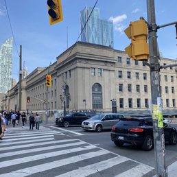 Exterior outside entrance of Union Station - Toronto, Ontario Exterior outside entrance of Union Station - Toronto, Ontario