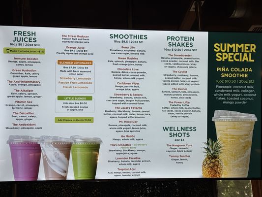 Menu photo 1 Blends Juice Bar Portland, OR Menu photo 1 Blends Juice Bar Portland, OR