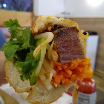 Lucys Vietnamese - Brisket sandwich.  Yum!  Get this! - Vietnamese Near Me - Brooklyn, New York