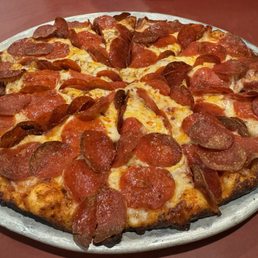 Pepperoni, pizza, extra pepperoni, extra cheese, extra sauce Pepperoni, pizza, extra pepperoni, extra cheese, extra sauce