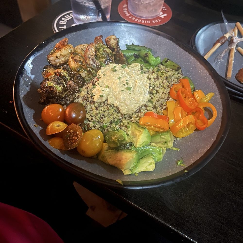 Pedal Haus Brewery - Protein bowl with shrimp - Breweries Near Me - Chandler, Arizona Pedal Haus Brewery - Protein bowl with shrimp - Breweries Near Me - Chandler, Arizona