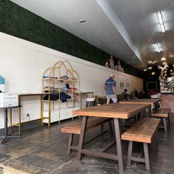 Beanstalk Coffee and Sno - View from Front Window, Showing Part of the Seating Area Inside
