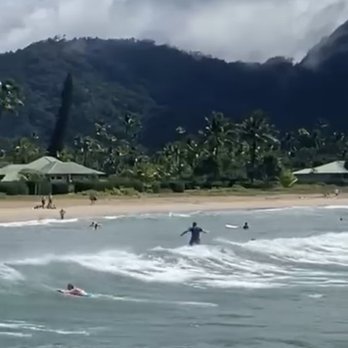 Hanalei Surf School - Surfing a wave. Absolutely gorgeous views as well. So thankful I got to take part in this aspect of Hawaiian culture. - Surf Schools Near Me - Hanalei, Hawaii Hanalei Surf School - Surfing a wave. Absolutely gorgeous views as well. So thankful I got to take part in this aspect of Hawaiian culture. - Surf Schools Near Me - Hanalei, Hawaii