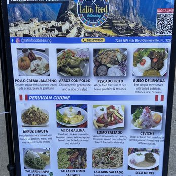Latin Food Blessing - Menu - Peruvian Near Me - Gainesville, Florida Latin Food Blessing - Menu - Peruvian Near Me - Gainesville, Florida