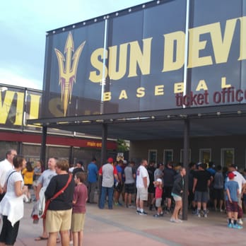 Phoenix Municipal Stadium - ASU baseball fans arrive early against the UNLV Rebels. Good quality baseball at the refurbished Muni. - Stadiums & Arenas Near Me - Phoenix, Arizona