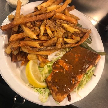 Jack's Fish Spot - Grilled salmon with secret sauce! Delicious - Seafood Markets Near Me - Seattle, Washington
