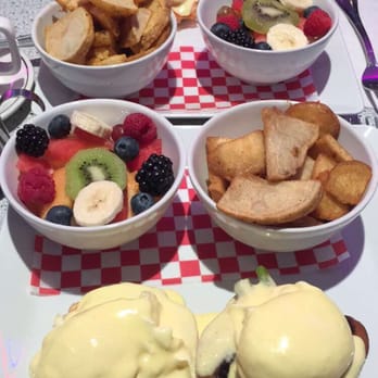 Sunshine Diner - Half veggie, half salmon Benny! - Diners Near Me - Vancouver, British Columbia Sunshine Diner - Half veggie, half salmon Benny! - Diners Near Me - Vancouver, British Columbia