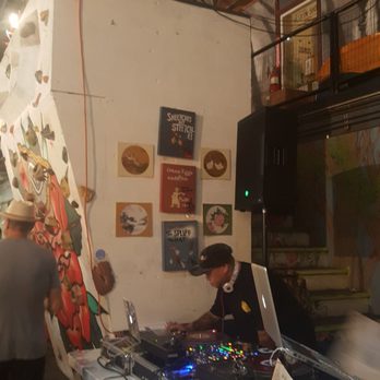 Lana Lane Studios - Woes in the house spinning during 1XRun POW WOW HAWAII Print Exhibit - Venues & Event Spaces Near Me - Honolulu, Hawaii