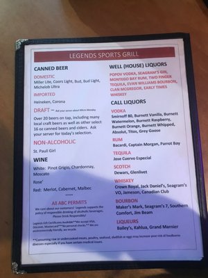 Menu photo 3 Legends Bar and Grill Maggie Valley, NC Menu photo 3 Legends Bar and Grill Maggie Valley, NC