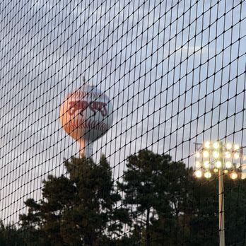 Five County Stadium - Water tower across the street with Mudcats logo. Hope it stays after team leaves - Stadiums & Arenas Near Me - Zebulon, North Carolina