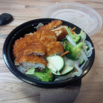 Teriyaki Madness - Chicken Katsu with Steamed Veggies and White Rice - Japanese Near Me - Bettendorf, Iowa