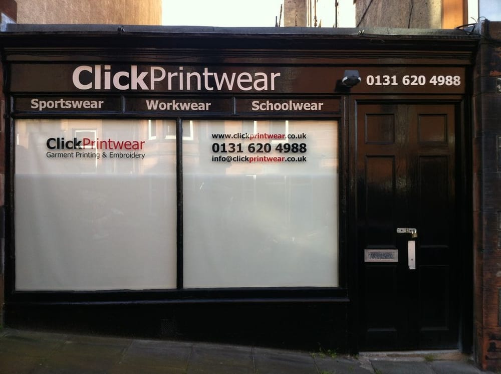 CLICK PRINTWEAR 4 Abercorn Road, Edinburgh, United Kingdom Screen