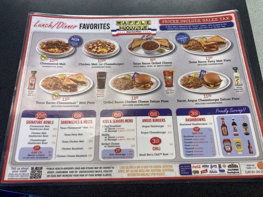 Menu photo 4 Waffle House Daleville, AL