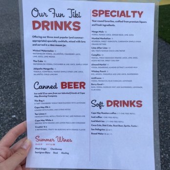 Exit Zero Filling Station - Drink menu. While you wait, you can order drinks! - Burgers Near Me - Cape May, New Jersey Exit Zero Filling Station - Drink menu. While you wait, you can order drinks! - Burgers Near Me - Cape May, New Jersey