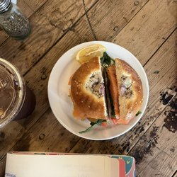 Boulevard Bread Company - Lox bialy