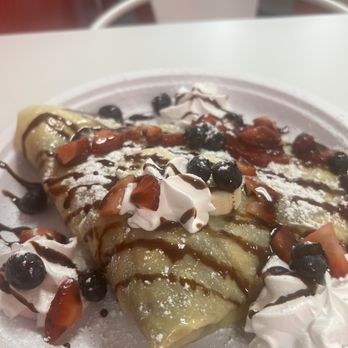 Dessert A Crepe - Nutti Frutti - Nutella, Strawberries, Blueberries & Bananas - Creperies Near Me - Myrtle Beach, South Carolina Dessert A Crepe - Nutti Frutti - Nutella, Strawberries, Blueberries & Bananas - Creperies Near Me - Myrtle Beach, South Carolina