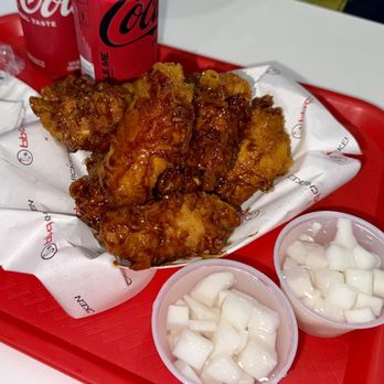 bb.q Chicken Levittown - soy garlic wings 8pc with radish - Chicken Wings Near Me - Levittown, New York bb.q Chicken Levittown - soy garlic wings 8pc with radish - Chicken Wings Near Me - Levittown, New York