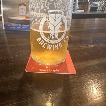 Enid Brewing Company - One of their tasting glasses - Brewpubs Near Me - Enid, Oklahoma Enid Brewing Company - One of their tasting glasses - Brewpubs Near Me - Enid, Oklahoma