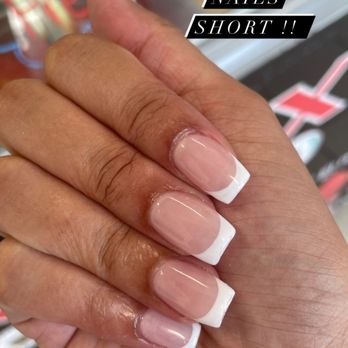 Pinks Nail Spa - Short set French tip - Nail Salons Near Me - Los Angeles, California