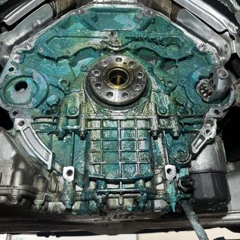 EuroWorks - Before and after Transmission cleaned!! (Antifreeze leak) - Auto Repair Near Me - Phoenix, Arizona