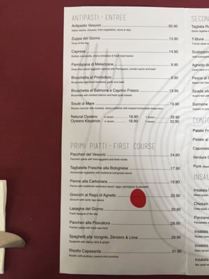 Menu photo 2 Vesuvio Traditional Italian Main Beach, QLD Menu photo 2 Vesuvio Traditional Italian Main Beach, QLD