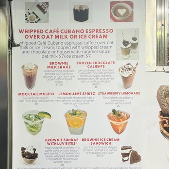 Luv's Brownies - Menu - Food Trucks Near Me