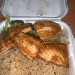 Hibachi salmon