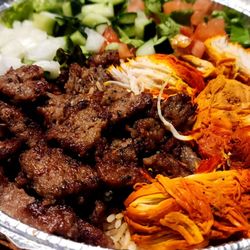 Gyro Guys - 1C. Chicken and Lamb Platter.