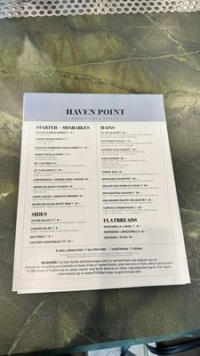 Menu photo 4 Haven Point Provisions & Spirits Irvine, CA Menu photo 4 Haven Point Provisions & Spirits Irvine, CA