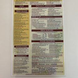 Christys Cafe - Menu Fall 2022. Back Page