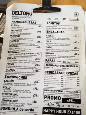 Menu photo 5 Deltoro Buenos Aires, C