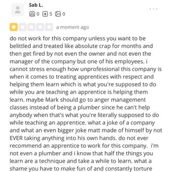 MS Plumbing Solutions - first review they removed - Plumbing Near Me - Manchester, Connecticut MS Plumbing Solutions - first review they removed - Plumbing Near Me - Manchester, Connecticut