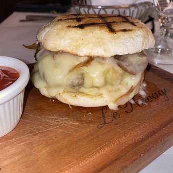 Le Rivage - French Onion Soup Burger - French Near Me - New York, New York Le Rivage - French Onion Soup Burger - French Near Me - New York, New York