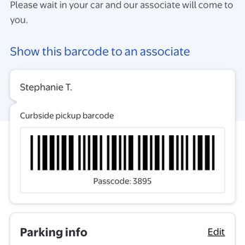 Walmart Supercenter - showed a barcode to the associate for pickup - Department Stores Near Me - Farmingdale, New York