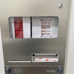 Apple Summit Mall - Ladies bathroom supplies organic pads and tampons. What a pro woman company. I love this.