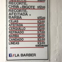 Extreme Barber Cut's - Prices