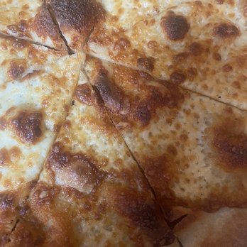 Brooklyn Pie Co. - Just a second look of the dry cheese pizza missing cheese on a lot of it - Pizza Near Me - Corpus Christi, Texas