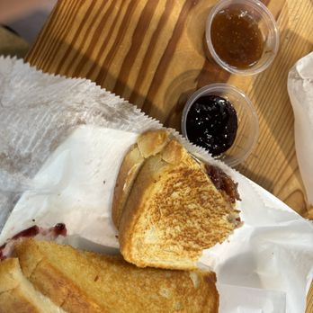 City Foundry STL - Blackberry pesto grilled cheese and fig grilled cheese - Food Court Near Me - St. Louis, Missouri City Foundry STL - Blackberry pesto grilled cheese and fig grilled cheese - Food Court Near Me - St. Louis, Missouri