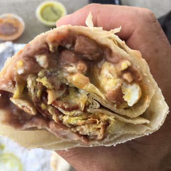 The Taco Stand - Bacon and egg burrito is awesome. - Tacos Near Me - Encinitas, California