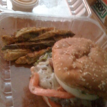 Poke Stop - veal burger with zucchini fries - Hawaiian Near Me - Mililani, Hawaii Poke Stop - veal burger with zucchini fries - Hawaiian Near Me - Mililani, Hawaii