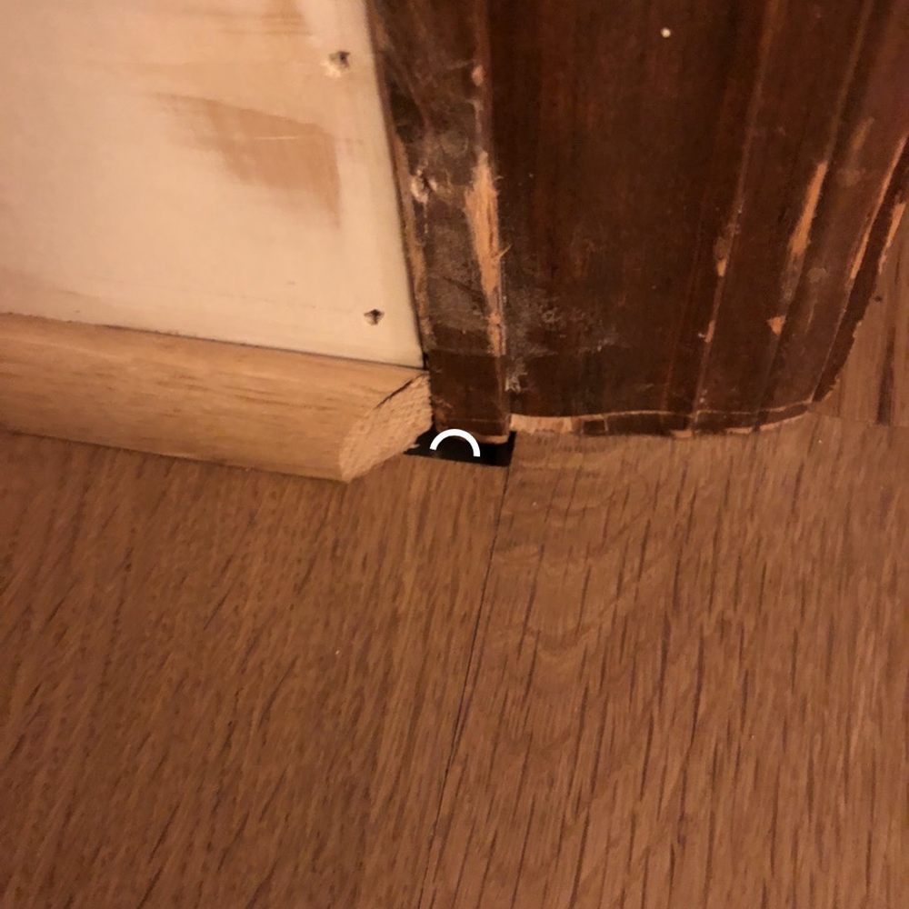 Mr. Sandman Flooring - Hole left in floor. Mark the owner refused to correct. - Flooring Near Me Mr. Sandman Flooring - Hole left in floor. Mark the owner refused to correct. - Flooring Near Me
