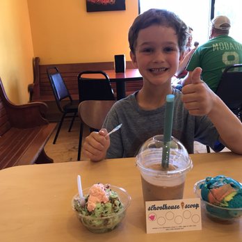 Schoolhouse Scoop - Love my chocolate pb swirl malt! Thumbs up on the super man ice cream! Nate highly recommends the fireworks. We will be back - Ice Cream & Frozen Yogurt Near Me - Hastings, Minnesota Schoolhouse Scoop - Love my chocolate pb swirl malt! Thumbs up on the super man ice cream! Nate highly recommends the fireworks. We will be back - Ice Cream & Frozen Yogurt Near Me - Hastings, Minnesota