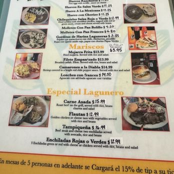 Rincon Lagunero - Menu - Mexican Near Me - Fort Worth, Texas Rincon Lagunero - Menu - Mexican Near Me - Fort Worth, Texas