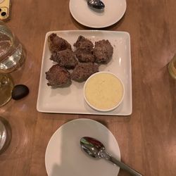 The Kitchen Table - Beignets with vanilla dipping sauce